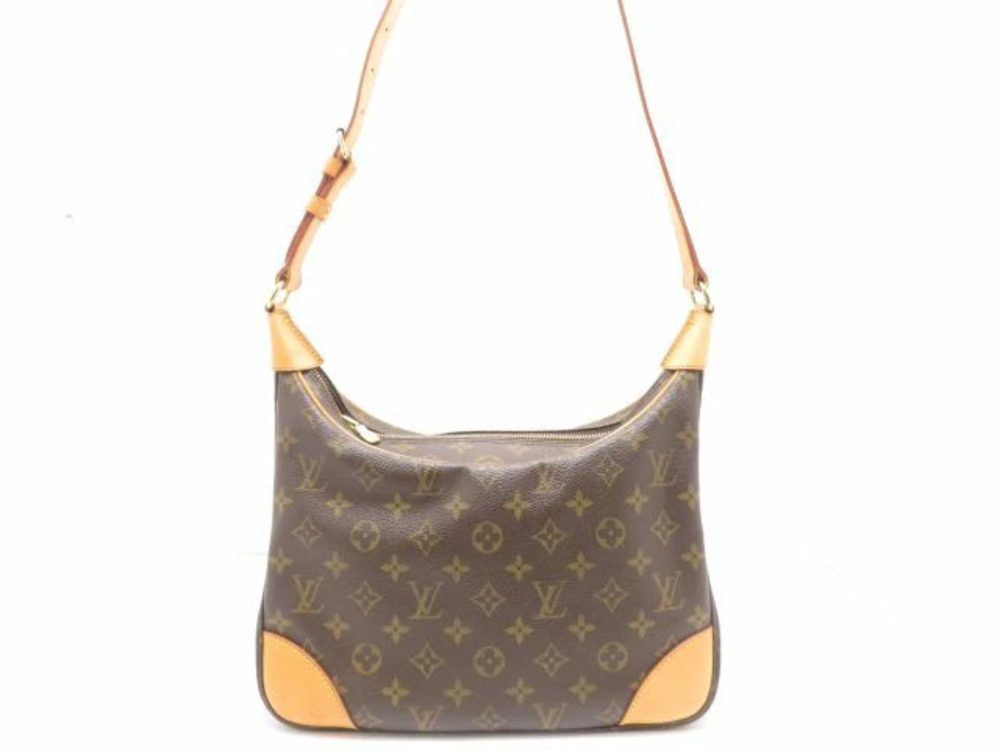 LOUIS VUITTON Boulogne Monogram Bag Shoulder Canvas Brown